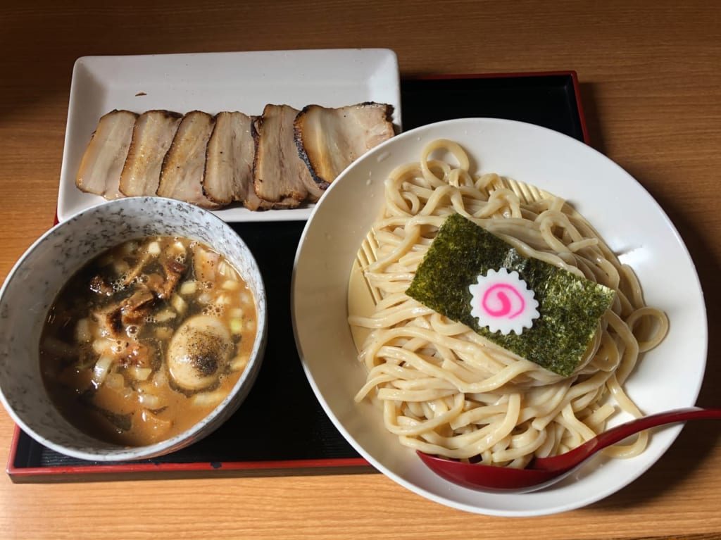 栃木市ラーメン　鶴と亀　つけ麺